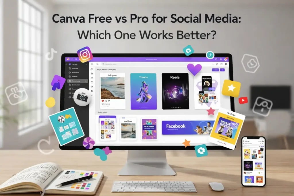 Canva Free vs Pro for Social Media