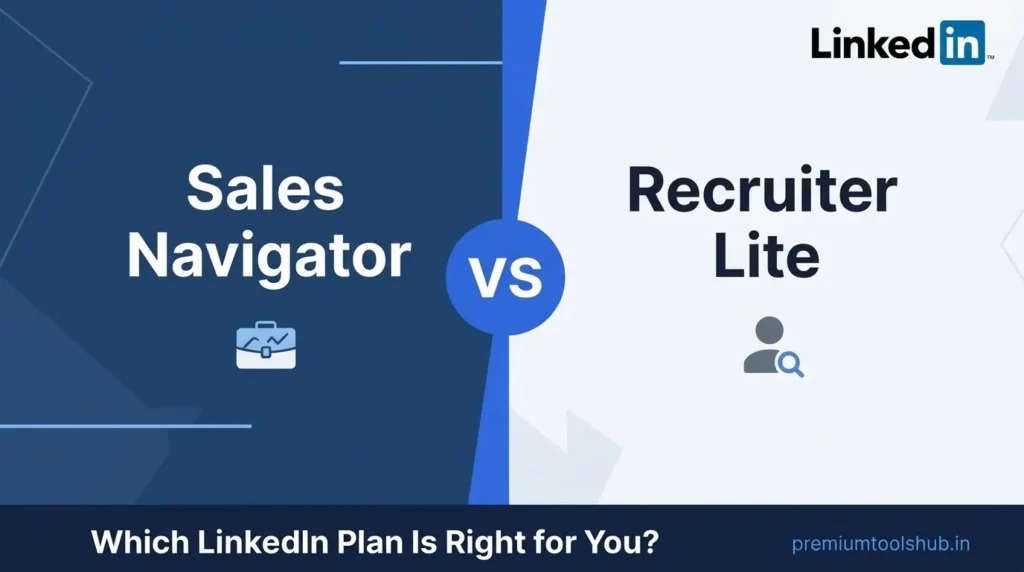 Sales Navigator vs Recruiter Lite comparison