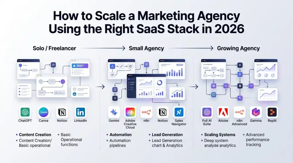 How to Scale a Marketing Agency Using the Right SaaS Stack in 2026