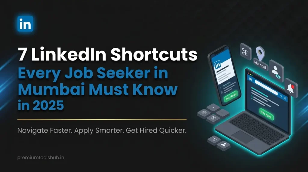 7 LinkedIn shortcuts every job seeker in Mumbai must know in 2025 — navigate faster, apply smarter, and get hired quicker using LinkedIn keyboard shortcuts and Easy Apply features