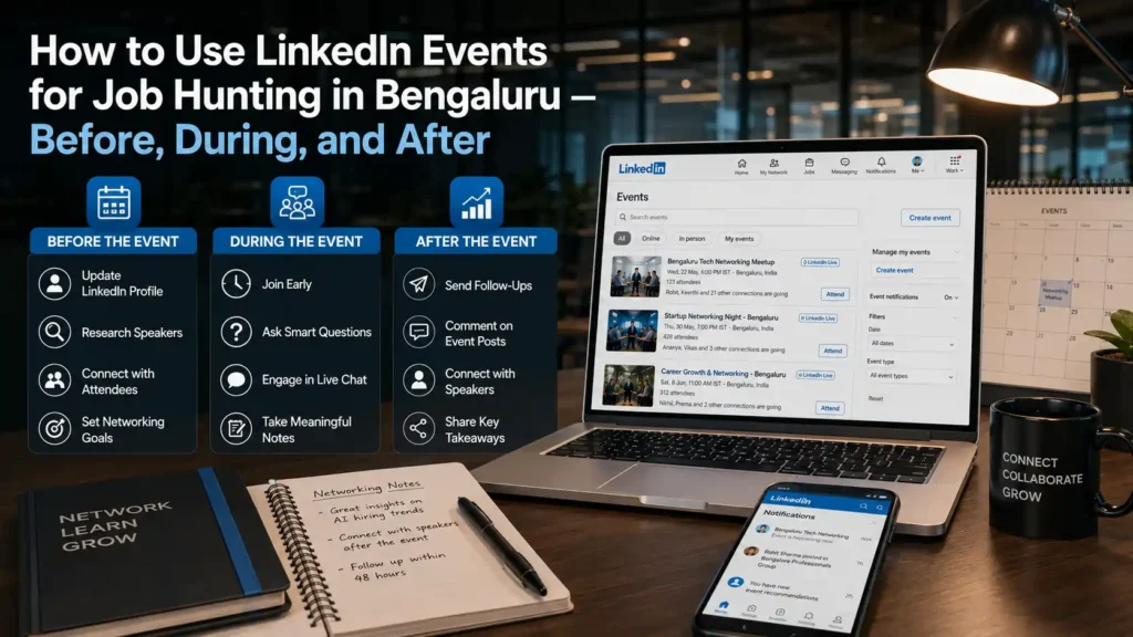 How to Use LinkedIn Events for Job Hunting in Bengaluru - Before, During, and After