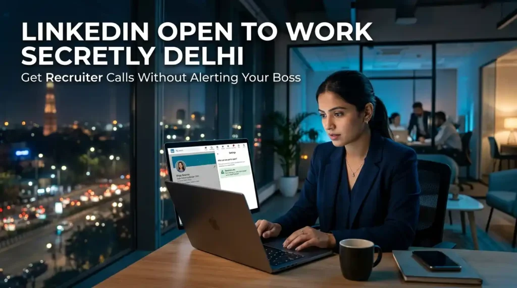 LinkedIn Open to Work Secretly Delhi