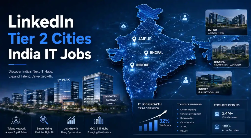 linkedin tier 2 cities india it jobs